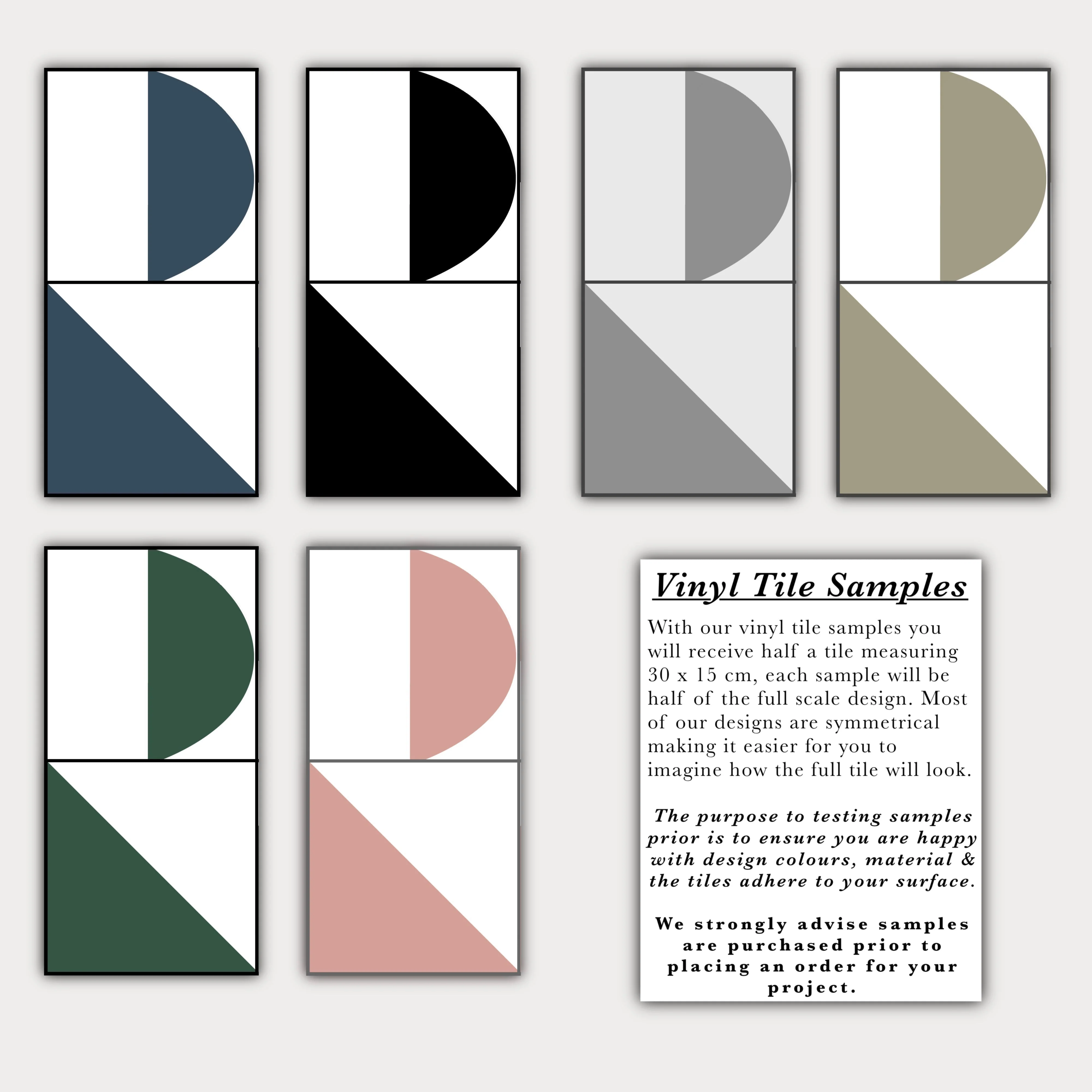 Abstract Geometric Navy Premium Peel & Stick Tiles - Image 3