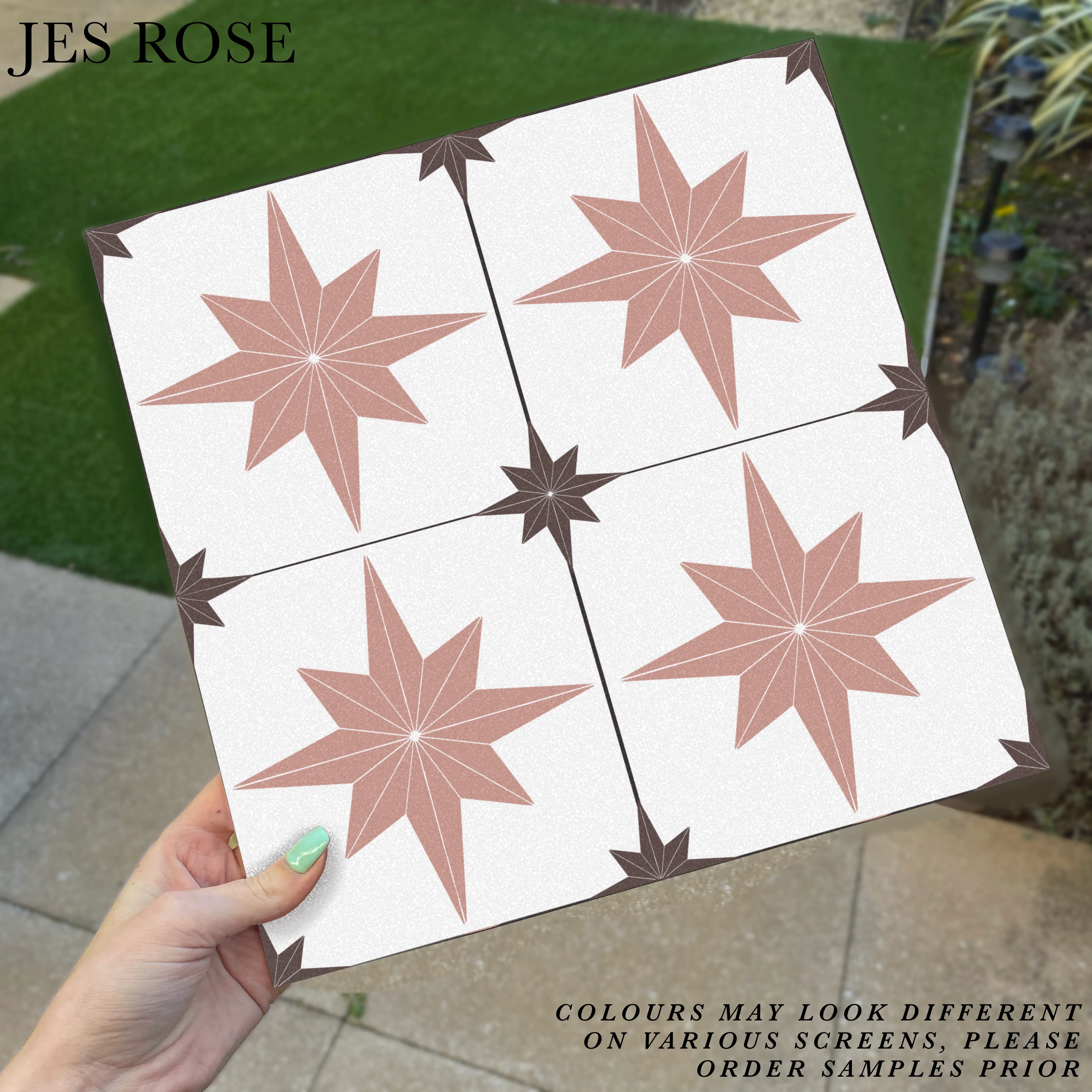 Astral Star Pink (Small) Premium Peel & Stick Tiles
