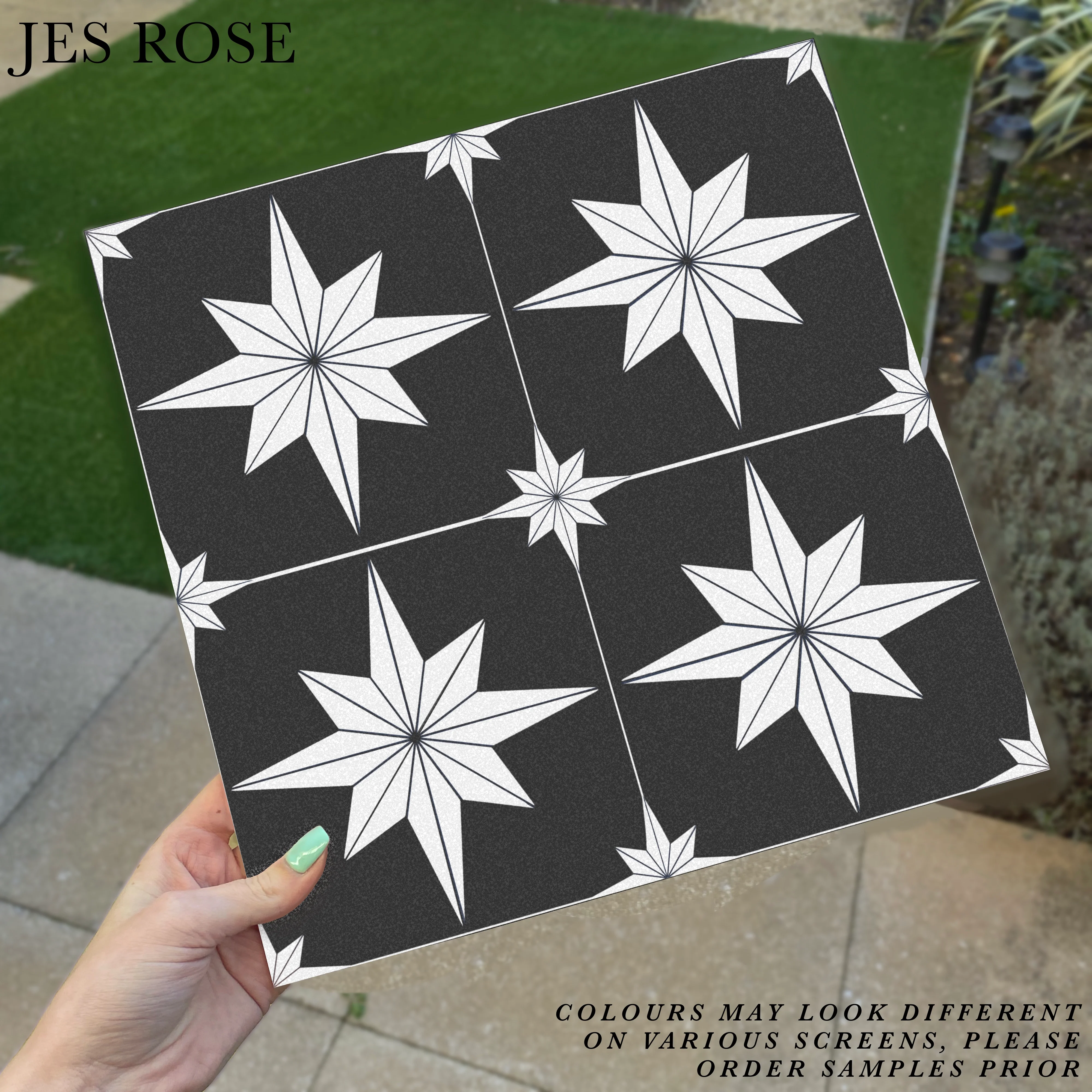 Astral Star White (Small) Premium Peel & Stick Tiles