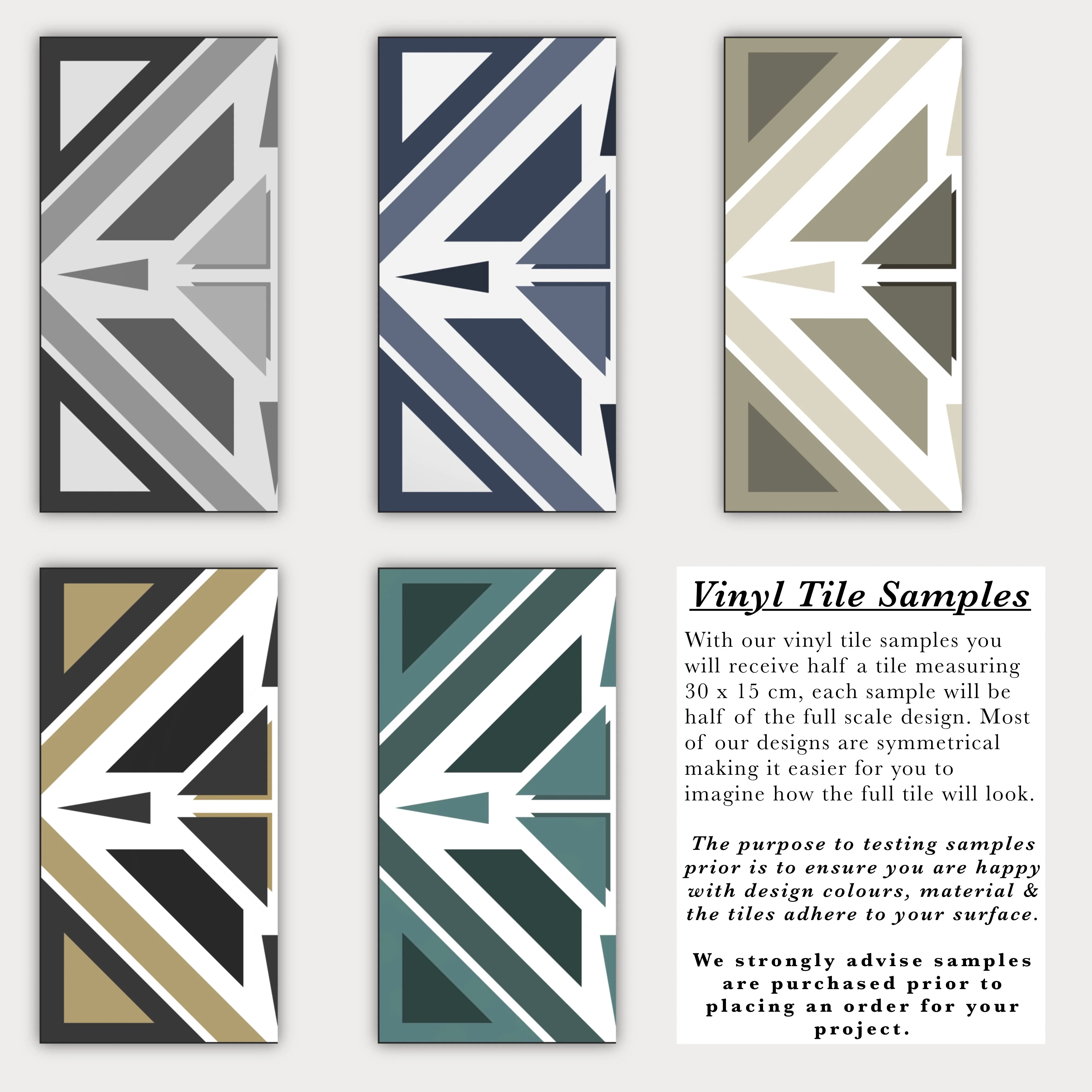 Aztec Teal Premium Peel & Stick Tiles - Image 4