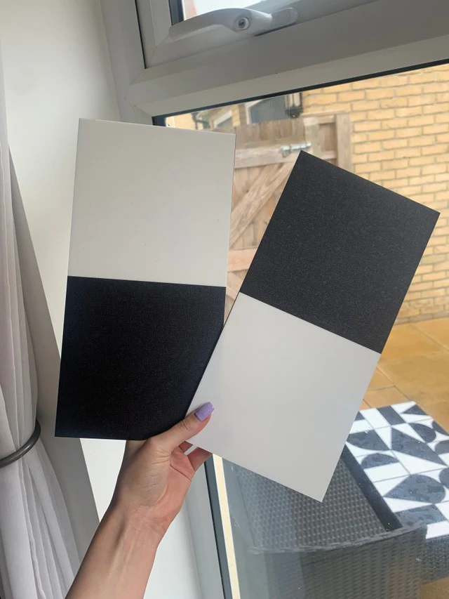 Black & White Checked Premium Peel & Stick Tiles - Image 5