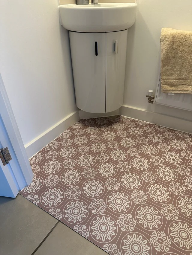 French Beige & White (Small) Premium Peel & Stick Tiles - Image 9