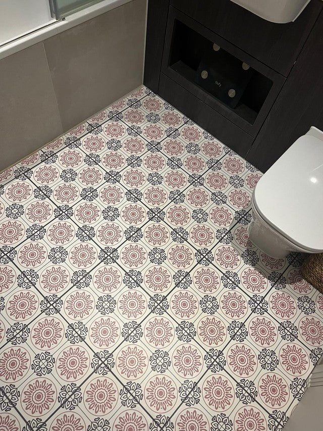 French Pink (Small) Premium Peel & Stick Tiles - Image 2