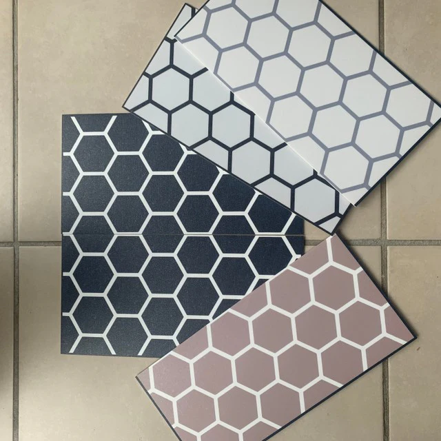 Hexagon Beige Premium Peel & Stick Tiles - Image 4
