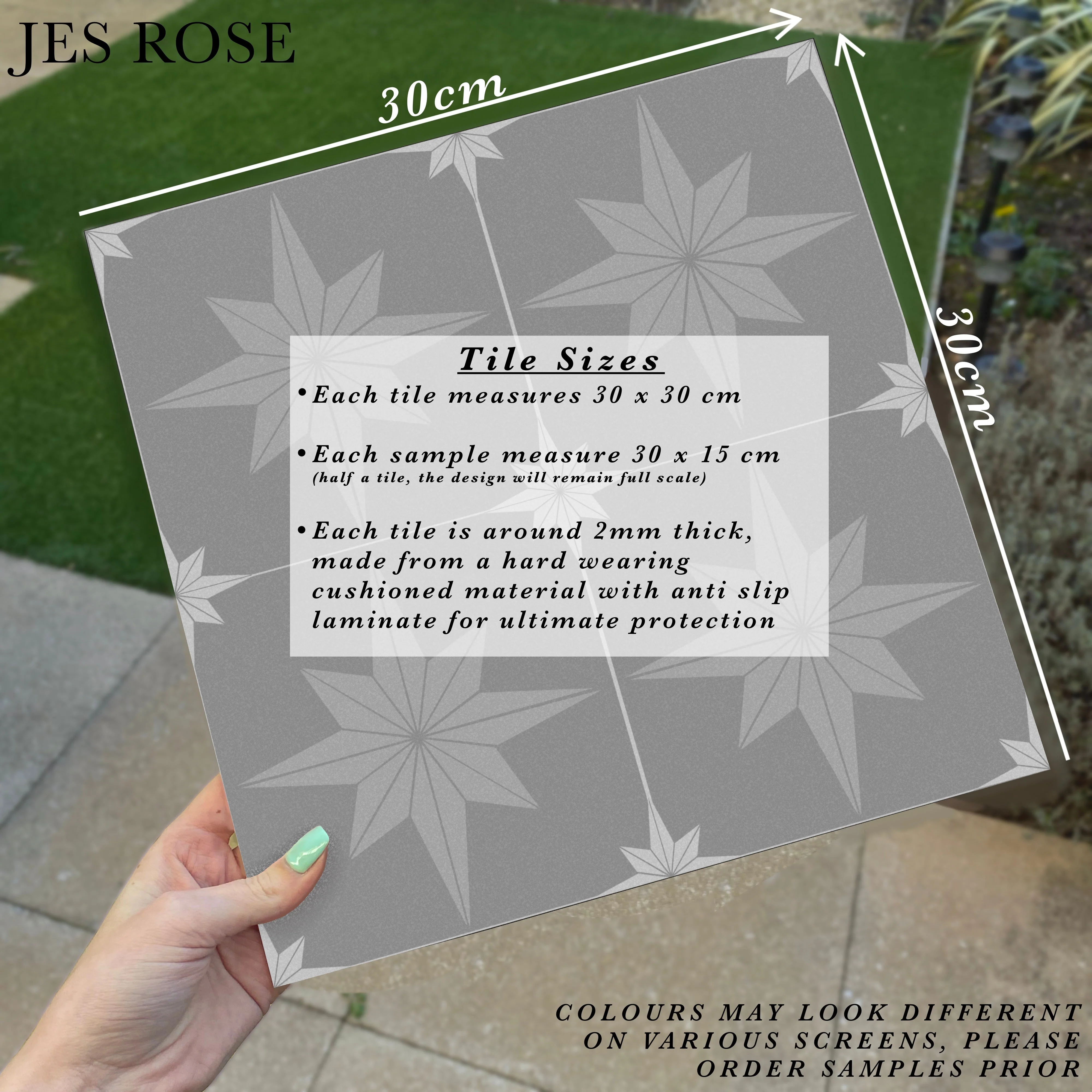 Hexagon Black Premium Peel & Stick Tiles - Image 3