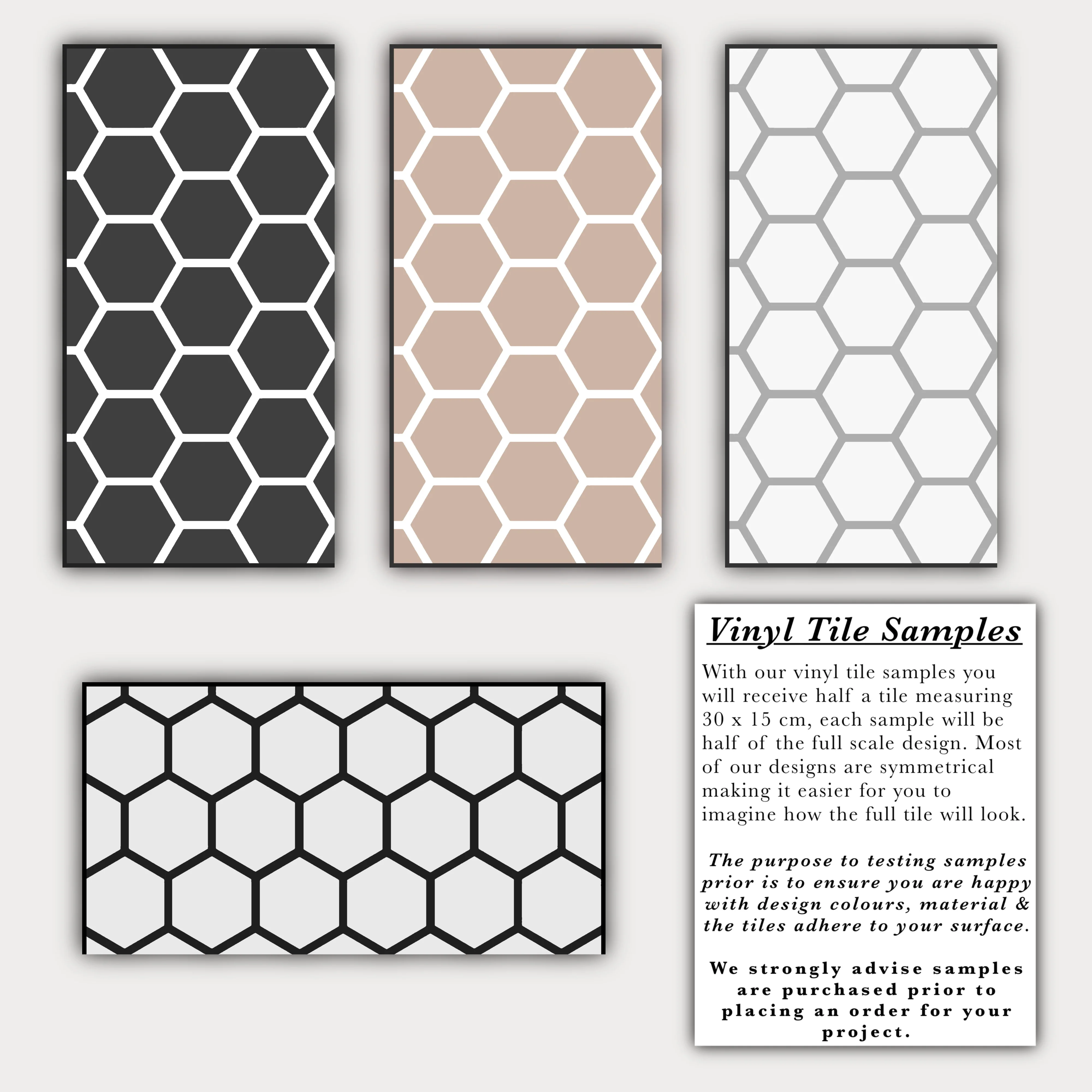 Hexagon Black Premium Peel & Stick Tiles - Image 4