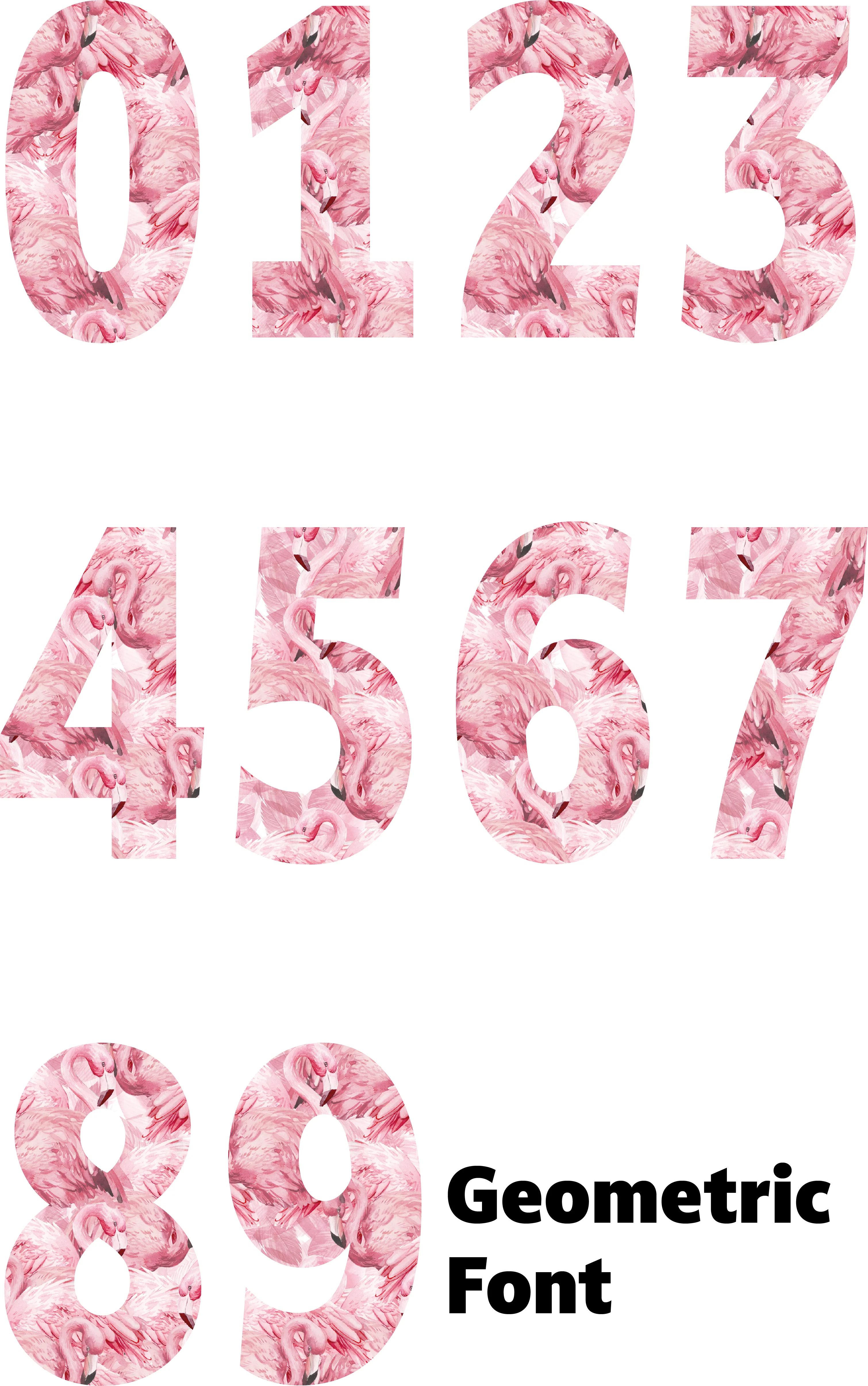 Layered Flamingo Number Decal - Image 3