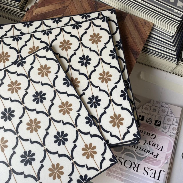 Moroccan Jannah Black & Gold Premium Peel & Stick Tiles - Image 3
