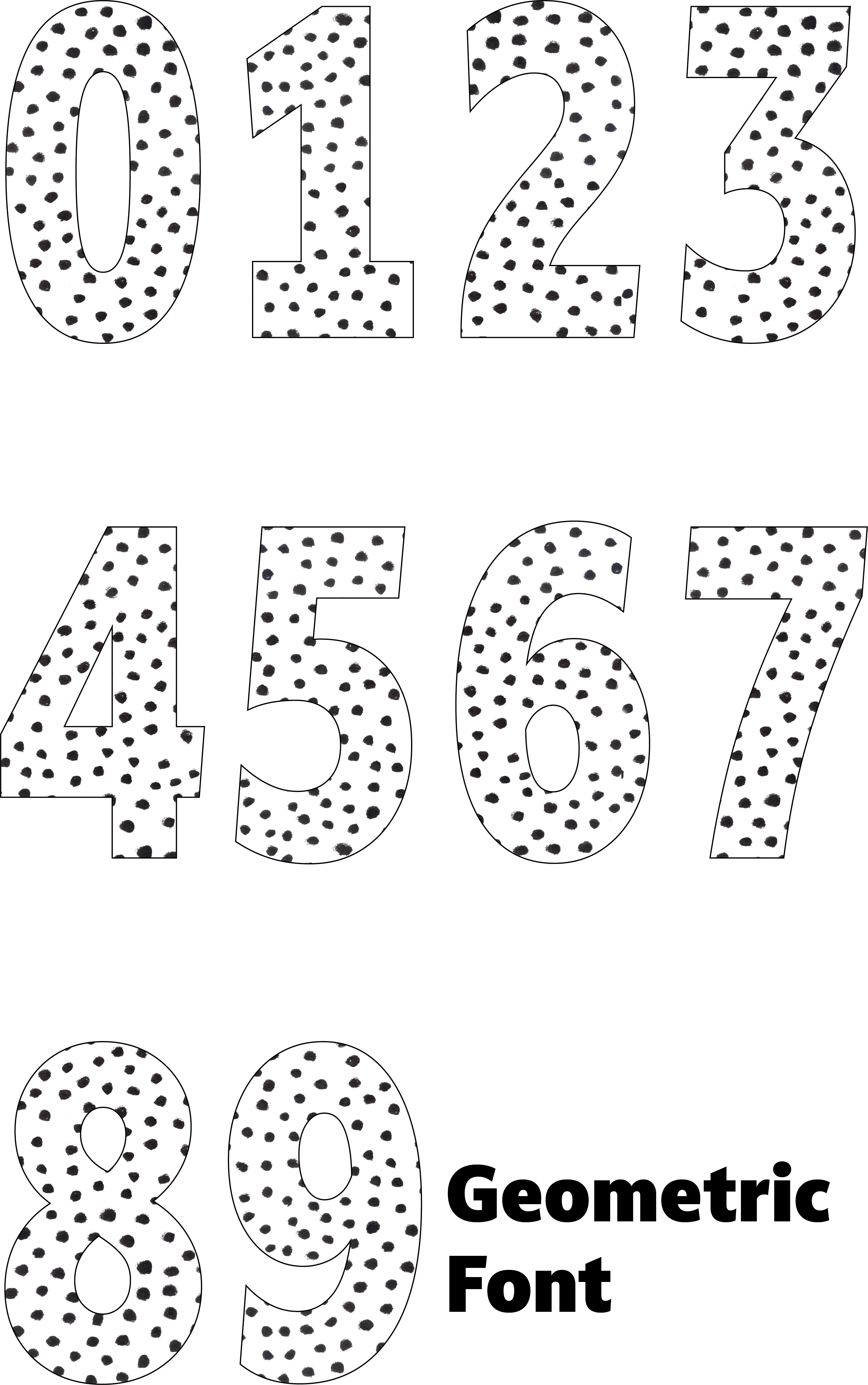 Polka Dot Number Decal - Image 3