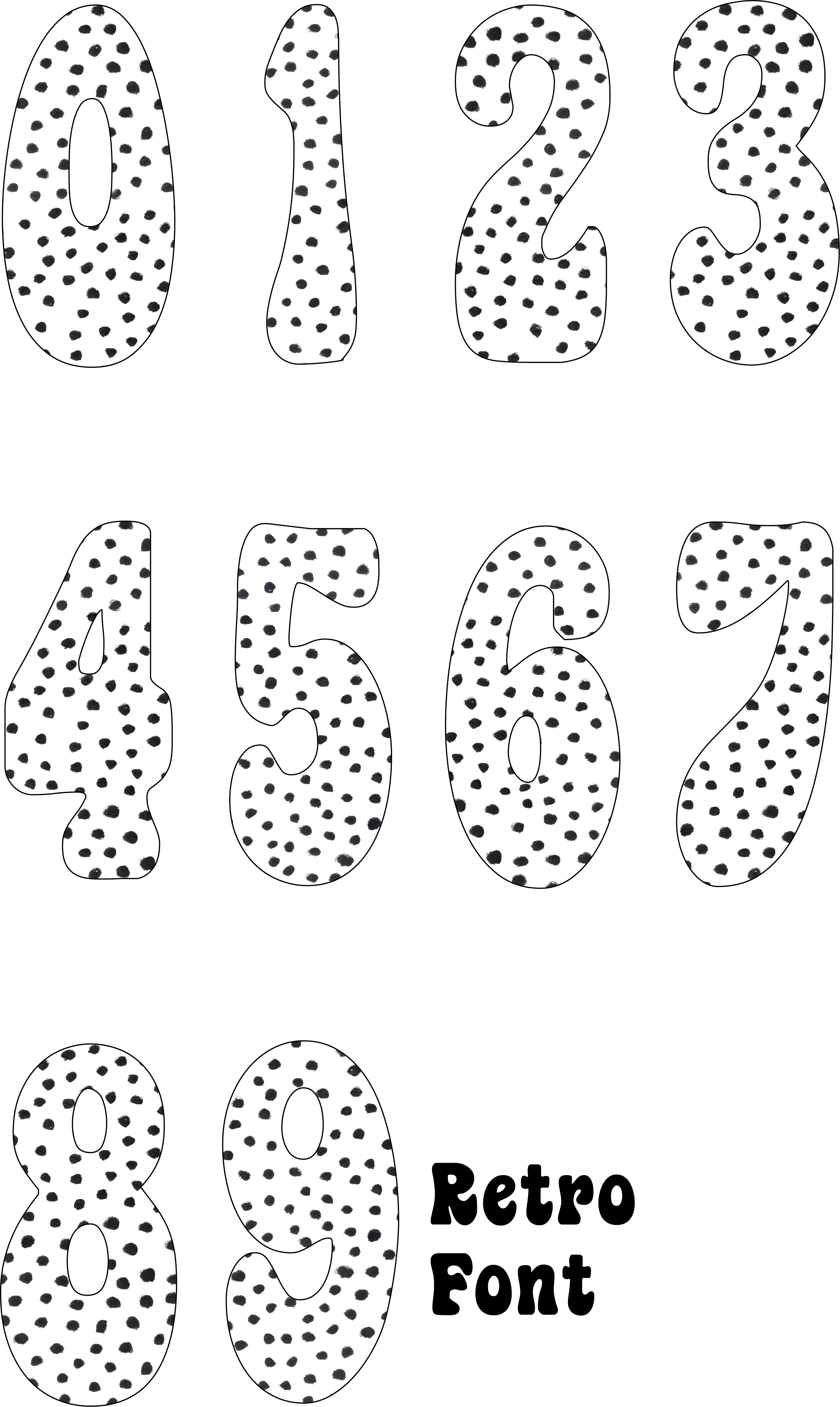 Polka Dot Number Decal - Image 4
