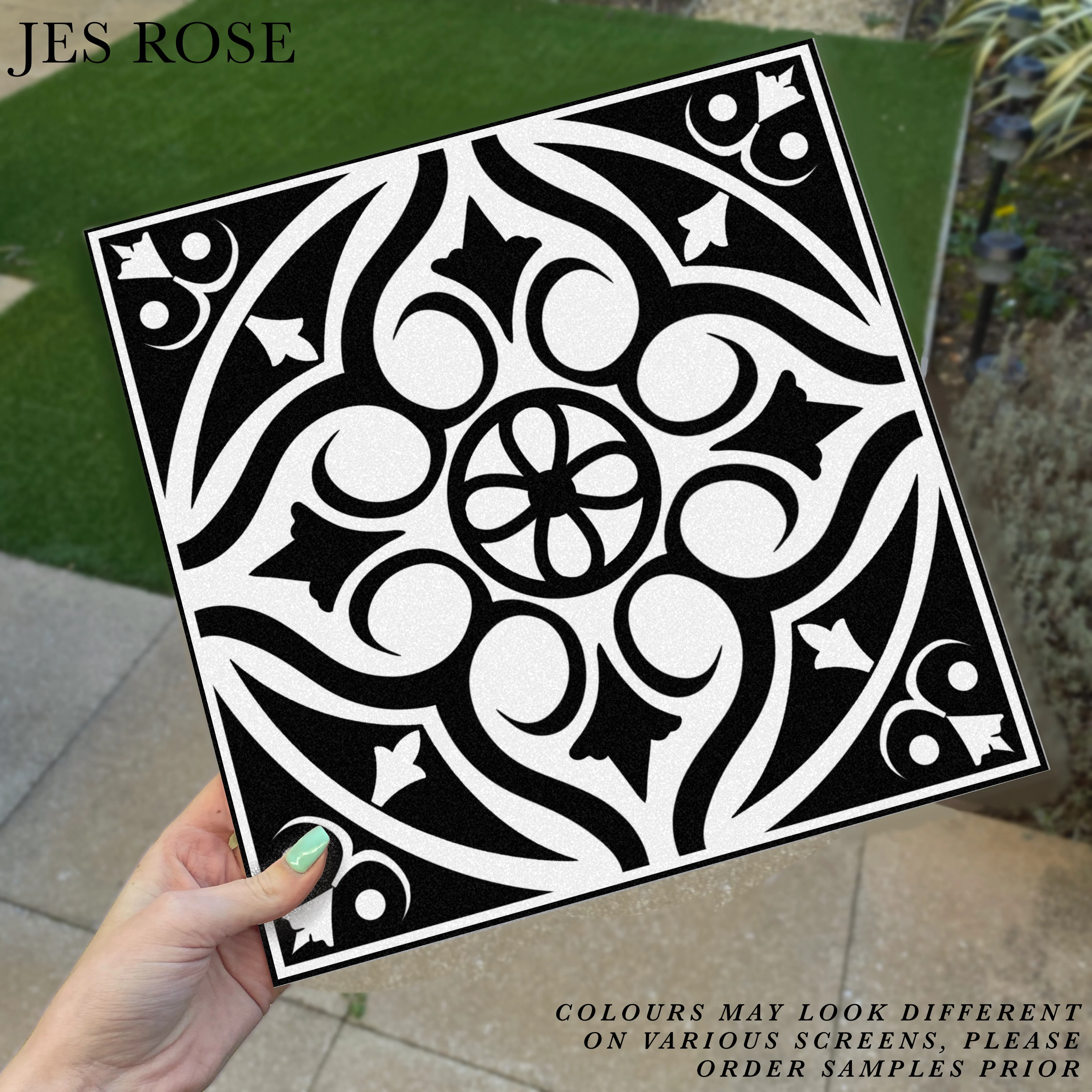 Victorian Black (Large) Premium Peel & Stick Tiles