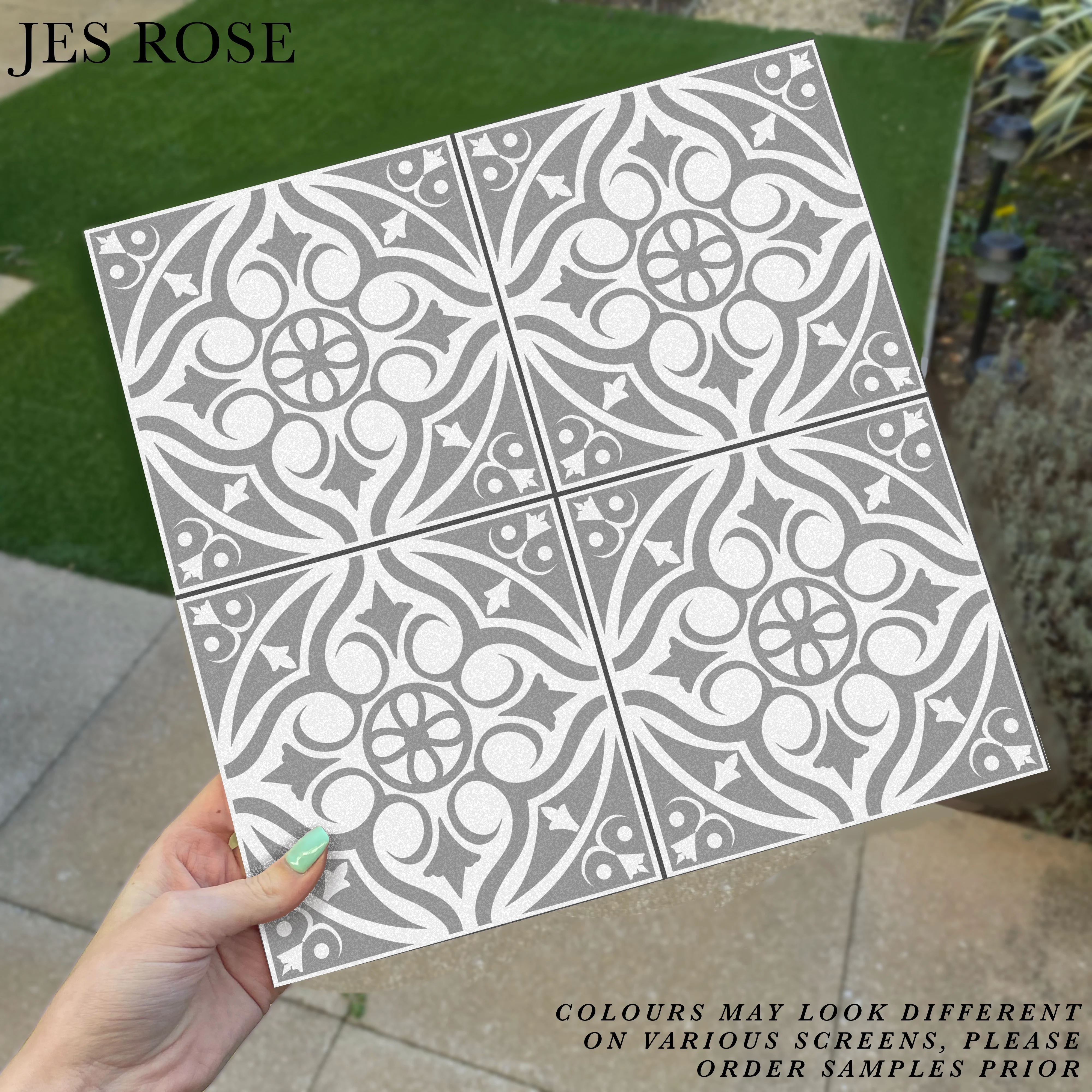 Victorian Grey (Small) Premium Peel & Stick Tiles
