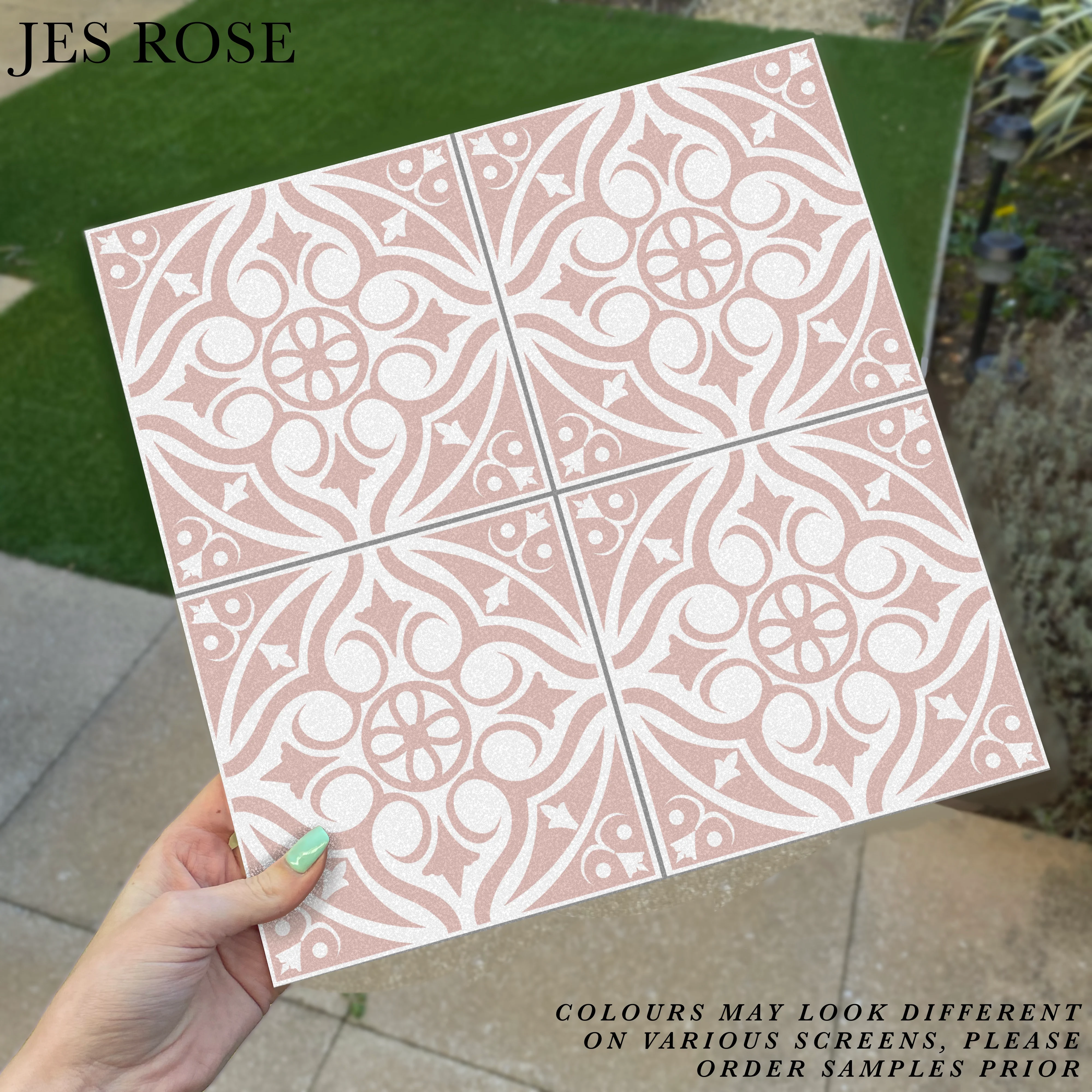 Victorian Pink (Small) Premium Peel & Stick Tiles