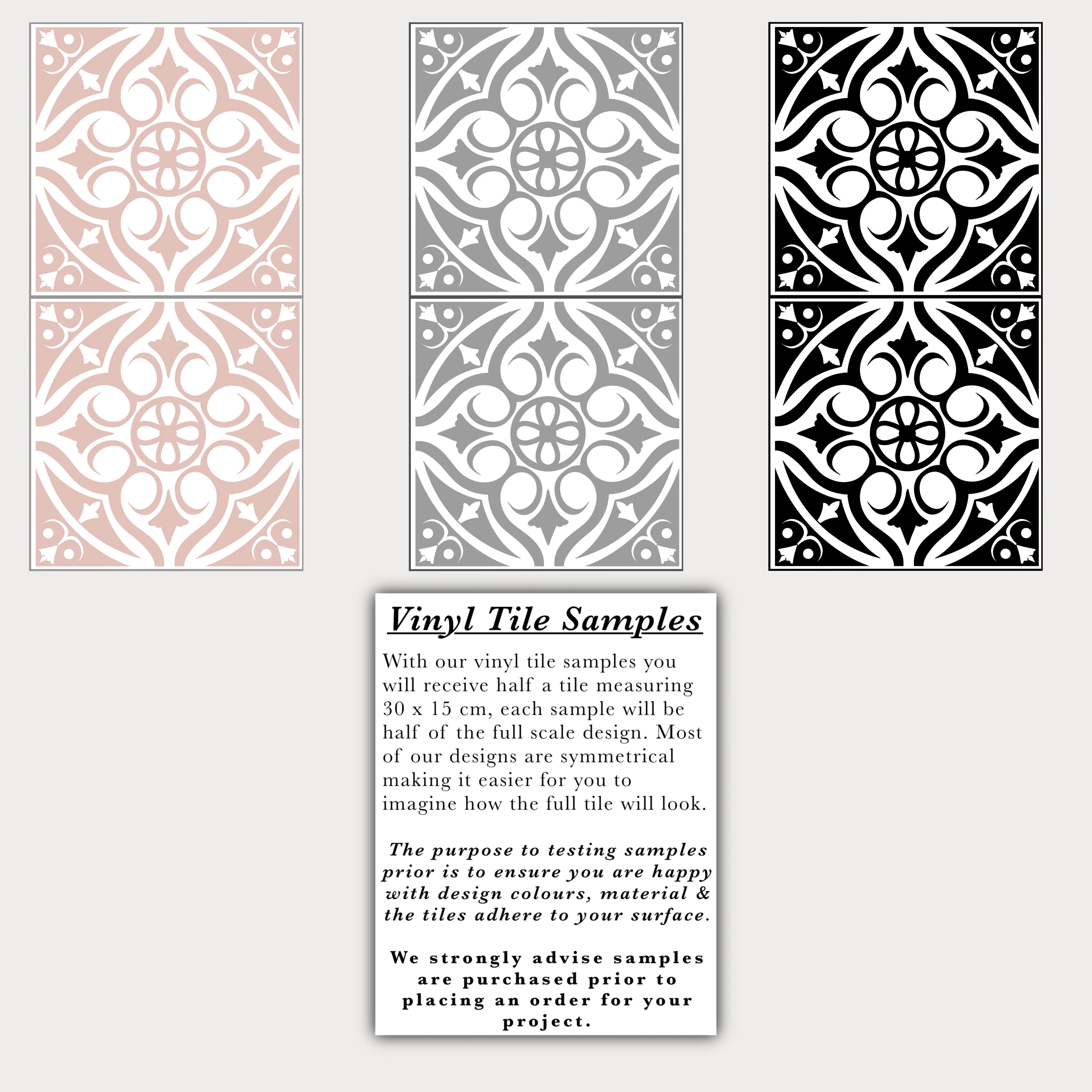 Victorian Pink (Small) Premium Peel & Stick Tiles - Image 2