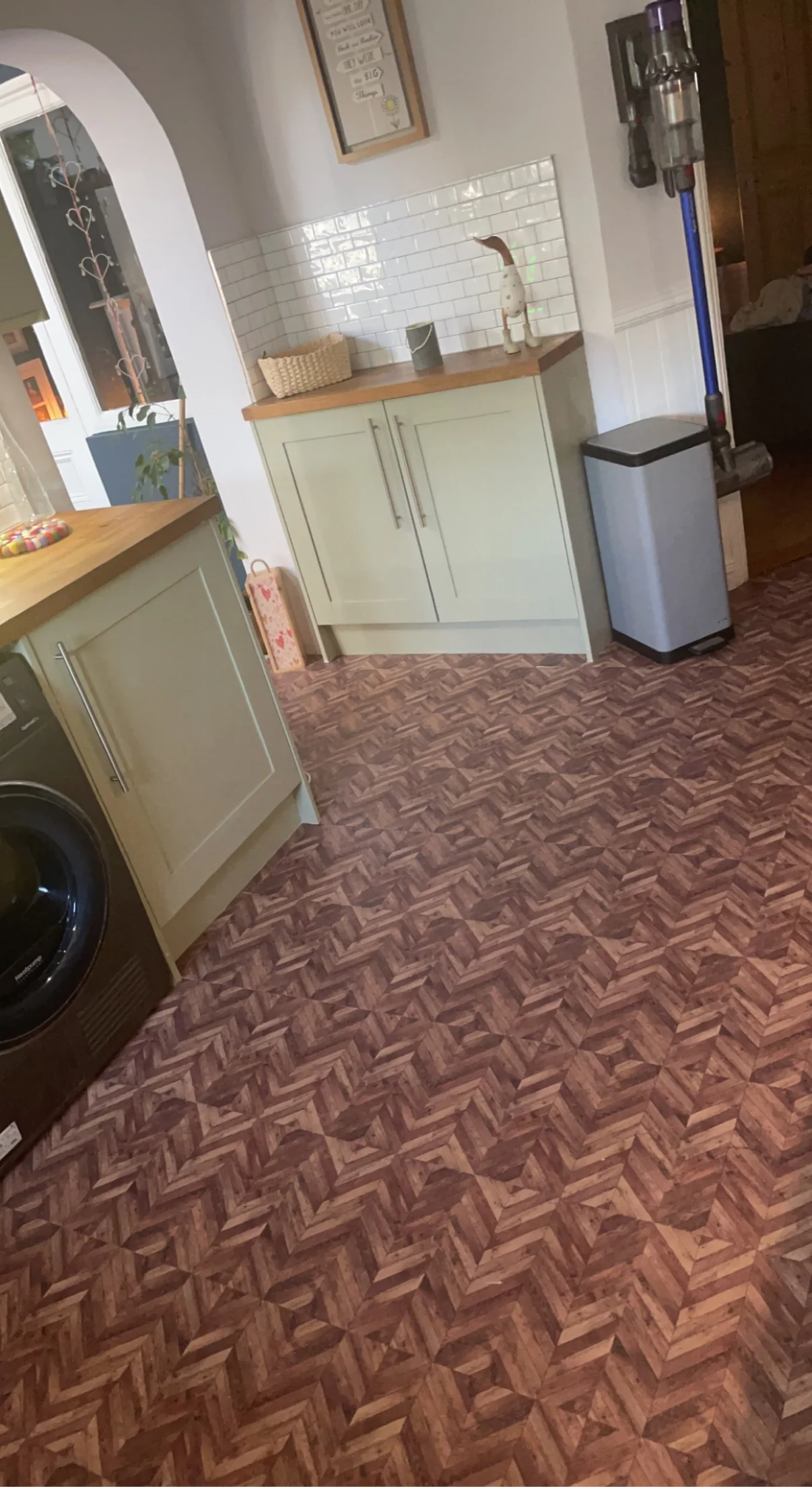 Wood Chevron Premium Peel & Stick Tiles - Image 8